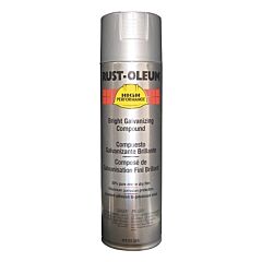 Rust-Oleum® V2117838 High Performance V2100 System Bright Galvanizing Compound, 20 Oz Aerosol Can