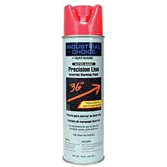 Rust-Oleum® 1861838 Industrial Choice® M1600/M1800 System Precision-Line Inverted Marking Paint, 17 Oz, Florescent Pink, M1800 Water-Based