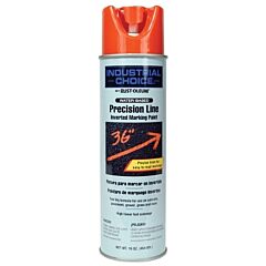 Rust-Oleum® 203035 Industrial Choice® M1600/M1800 System Precision-Line Inverted Marking Paint, 17 Oz, Apwa Alert Orange, M1800 Water-Based