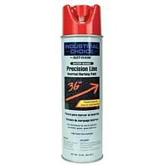 Rust-Oleum® 203038 Industrial Choice® M1600/M1800 System Precision-Line Inverted Marking Paint, 17 Oz, Safety Red, M1800 Water-Based