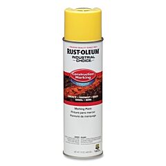 Rust-Oleum® 264695 Industrial Choice® M1400 Water-Based Construction Marking Paint, 17 Oz, High Visibility Yellow
