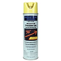 Rust-Oleum® 203034 Industrial Choice® M1600/M1800 System Precision-Line Inverted Marking Paint, 17 Oz, Hi Visibility Yellow, M1800 Water-Based