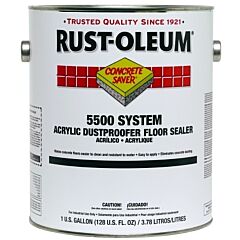 Rust-Oleum® 251282 Concrete Saver® 5500 System Acrylic Dustproofer Floor Sealer, 1 Gal, Clear