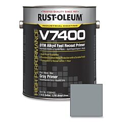 Rust-Oleum® V7086402 High Performance V7400 System Fast Recoat Primers, 1 Gal Tin, Gray