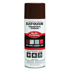 Rust-Oleum® 1674830 Industrial Choice 1600 System Enamel Aerosols, 12 Oz, Leather Brown, High-Gloss