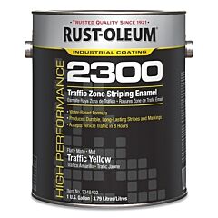 Rust-Oleum® 2348402 High Performance 2300 System Traffic Zone Striping Paint, 1 Gal, Yellow, Flat