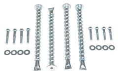 Vestil Sb-Hd-Ak-4 Steel Heavy Duty Asphalt Anchor Kit Silver