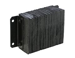 Vestil 1218-6 Laminated Rubber Dock Bumper 12 In. X 18 In. X 6 In. Black