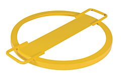 Vestil Dtd-24-2P Steel Drum Tie Down 55 Gallon 24-1/2" X 30-7/16" X 2-1/8", Yellow