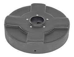 Vestil Dc-P-30-Canf-Bk Low-Density Polyethylene Drum Recycling Lid With Flaps 30 Gallon Black
