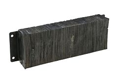 Vestil 1236-6 Laminated Rubber Dock Bumper 12 In. X 36 In. 6 In. Black