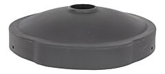 Vestil Dc-P-55-Canf-Uf-Bk Low Density Polyethylene Drum Recycling Lid With Flaps Universal 55 Gallon Black