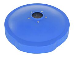Vestil Dc-P-55-Canf-Uf-Bu Low Density Polyethylene Drum Recycling Lid With Flaps Universal 55 Gallon Blue