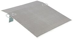 Vestil A-3024 Aluminum Hand Truck Dock Plate 30 In. X 24 In. 500 Lb. Capacity Silver