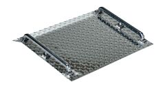 Vestil Amd-3018 Aluminum Tread Plate Mini Dock Board 18 In. X 30 In. X 4-11/16 In. 600 Lb. Capacity Silver