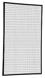 Vestil Apg-M-85 Steel Adjustable Perimeter Guard Systems Guard Panel 8 Ft. X 5 Ft. Black