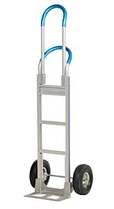 Vestil Alum-Loop-H Aluminum Double Loop Handle Hand Truck 18-1/2 In. X 20 In. X 62-13/16 In. 500 Lb. Capacity Silver
