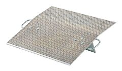 Vestil Ah-3030 Aluminum Hand Truck Dock Plate 30 In. X 30 In. 700 Lb. Capacity Silver