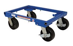 Vestil Atd-1622-6 Steel Adjustable Tote Dolly With 6 In. Casters 36-1/2 In. X 26-1/2 In. X 8-7/8 In. 3000 Lb. Capacity Blue