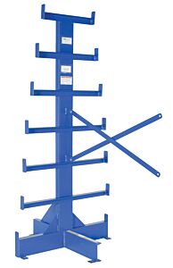 Vestil Bar-A-84-D Steel Bar Stock Tree Add On Double Sided 38-1/2" X 62" X 80-1/2" 500 Lb. Capacity, Blue