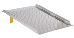 Vestil Ahtd-3048 Aluminum Diamond Tread Hand Truck Dock Board With Curbs 47-7/8 In. X 31-1/4 In. X 10-3/16 In. 800 Lb. Capacity Silver