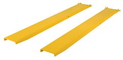 Vestil Fe-8-48-P Steel Pin Style Fork Extensions 8" X 48" 4,000 Lb. Capacity, Yellow
