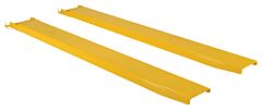 Vestil Fe-8-72-P Steel Pin Style Fork Extensions 8" X 72" 4,000 Lb. Capacity, Yellow