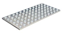 Vestil Ball-2448 Steel Transfer Platform 24" X 48" 75 Lb. Capacity, Silver