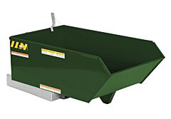 Vestil H-25-Ld-Grn-H Steel Light Duty Low Profile Self Dumping Hopper 1/4 Cubic Yard 2000 Lb. Capacity, Hunter Green
