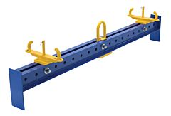 Vestil Sbm-40-Blb Steel Basket Lifting Spreader Beam 78 In Length, 4,000 Lb. Capacity, Blue / Yellow