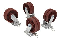 Vestil Ahs-6/8-V Ductile Iron Swivel V-Groove Casters 8 In. X 3 In. For Steel Gantry Cranes 6,000 Lb. To 8,000 Lb. Capacity