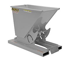 Vestil D-33-Ld-Gy-Mg Steel Light Duty Self Dumping Hopper 1/3 Cubic Yard 2000 Lb. Capacity, Machine Gray