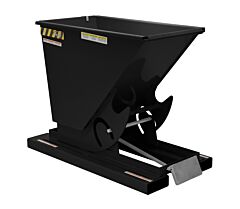 Vestil D-25-Md-Blk-Sg Steel Medium Duty Self Dumping Hopper 1/4 Cubic Yard 4000 Lb. Capacity, Semi Gloss Black