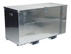 Vestil Apts-2460-F-Fd Aluminum Portable Tool Box With Fold Down Front Door With Fork Pockets 25-7/8 In. X 61-1/4 In. X 28-1/16 In. 2500 Lb. Capacity Silver