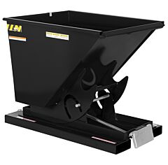 Vestil D-50-Ld-Blk-Sg Steel Light Duty Self Dumping Hopper 1/2 Cubic Yard 2000 Lb. Capacity, Semi Gloss Black