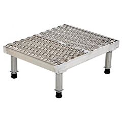 Vestil Ahw-L-1924-Ss Stainless Steel Adjustable Work-Mate Stand 23-1/2 In. X 19 In. X 6-3/4 In. 500 Lb. Capacity Silver