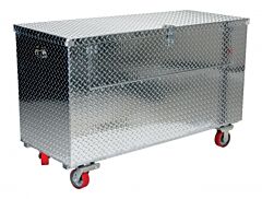 Vestil Apts-3648-C-Fd Aluminum Portable Tool Box With Fold Down Front Door With Casters 25-7/8 In. X 49-1/4 In. X 44-11/16 In. 2500 Lb. Capacity Silver