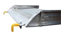Vestil Awr-38-14B Aluminum Wheel Walk Ramp Steel Hook Style 170-13/16" X 38" 1600 Lb. Capacity, Silver