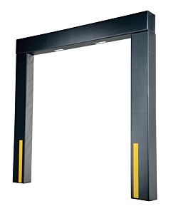 Vestil D-150/650-11 Vinyl-Coated Nylon Dock Seal/Shelter Combination 11" 8 Ft. X 10 Ft., Black