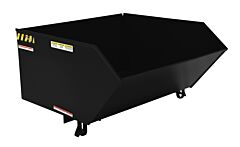 Vestil H-100-Md-Blk-Sg Steel Medium Duty Low Profile Self Dumping Hopper 1 Cubic Yard 4000 Lb. Capacity, Semi Gloss Black