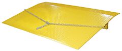 Vestil Seh-7260 Steel Truck Dock Plate 60" X 72" X 12-5/8" 6,600 Lb. Capacity, Yellow