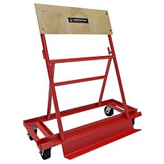 Vestil Afc-2242-P Steel A-Frame Cart With Phenolic Casters 42-5/8" X 22-3/4" X 47" 1,500 Lb. Capacity, Red