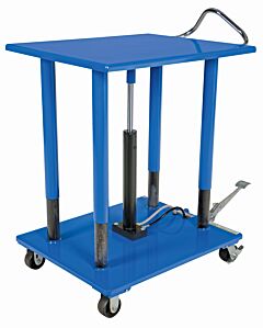 Vestil Ht-30-4048 Steel Hydraulic Post Table 40" X 48" 3,000 Lb. Capacity, Blue