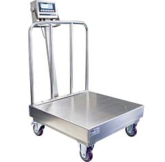 Vestil Bs-915Ssbw-2424-500 Stainless Steel Portable Bench Scale 24" X 24" Platform 500 Lb. Capacity, Silver
