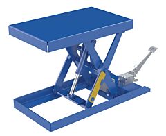 Vestil Sctab-500-2033-Fp Steel Scissor Lift Table Foot Pump 56-1/16" X 20-1/2" X 28" 500 Lb. Capacity, Blue