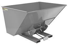 Vestil D-300-Hd-Gy-Mg Steel Heavy Duty Self Dumping Hopper 3 Cubic Yard 6000 Lb. Capacity, Machine Gray