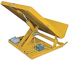 Vestil Uni-5448-4-Yel-460-3 Steel Lift Table 54 In X 48 In Ac Powered 460 Volt 3 Phase 4,000 Lb. Capacity, Yellow