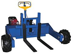 Vestil All-T-2-Gpt-L Steel 190Cc Gas Powered Drive And Lift All-Terrain Pallet Truck 48 In. Long Adjustable Width Forks 2,000 Lb. Capacity Blue