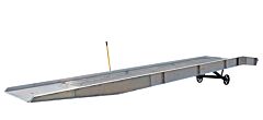Vestil Ay-167236-L Aluminum Yard Ramp 432" X 74" 16000 Lb. Capacity, Silver