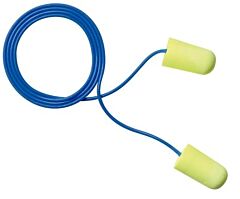 3M 311-1251 E-A-Rsoft Yellow Neons Corded Earplugs Large In Poly Bag Large Size